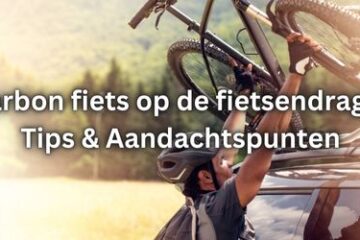 carbon fiets op fietsendrager