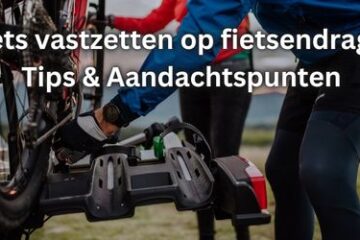 fiets vastzetten op fietsendrager