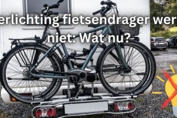 verlichting fietsendrager werkt niet